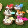 1 Set Artificial Feathered Birds & Nest & Egg Creative Craft Birds Sculpture