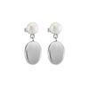 Skagen AGNETHE PEARL White Freshwater Pearl Pebble Drop SKJ1835040 Women's & Earrings,