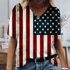 Summer Fashion Women's Printed Short Sleeved V-neck Top T-Shirts Women’s