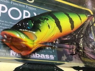 Megabass POP-X SP-C Rasta Peacock Limited Color Topwater Lure Sealed Rare