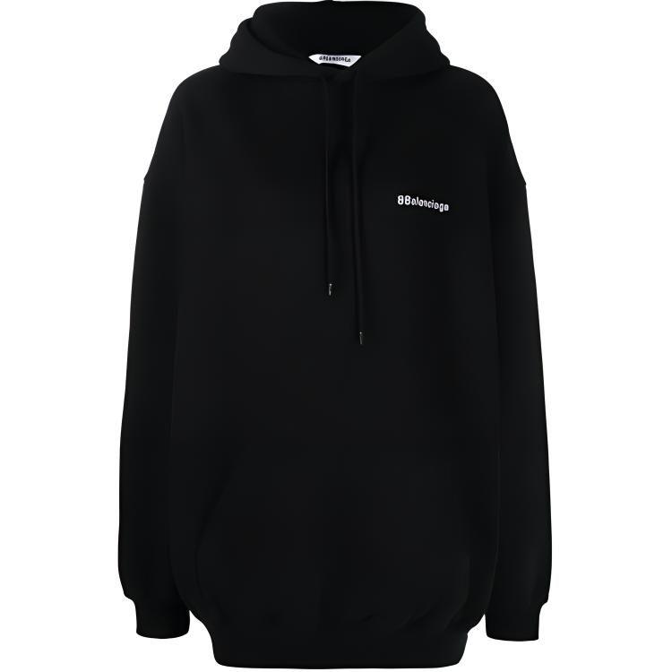 Balenciaga Худи Bb Paris 'Черный' 578135TJV851070