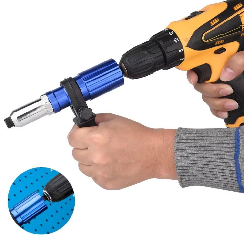 2.4mm-4.8mm Electric Rivet Stapler Drill Adapter Pull Rivet Tool Insert Nut Tool Professional Use