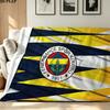 Fenerbahçe Logo Print Flannel Blanket High Quality Warm Comfortable Cover for All Seasons Perfect for Gifts Home Decor