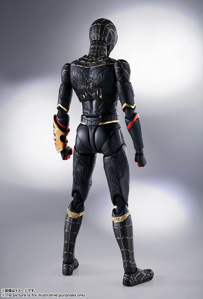 TAMASHII NATIONS First Gold No Way 150 мм окрашенная подвижная фигурка [С бонусом от производителя] SHFiguarts Человек-паук [Черный и в костюме] (Дом Человека-Паука)
