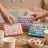 Plastic 26 Key Keyboard Keychain Cartoon Fidget Keychain Toy Fingertip Button Key Ring  Party Favor