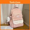 School Letter Girls Backpack Large Capacity Casual Travel Bag For Use Daily