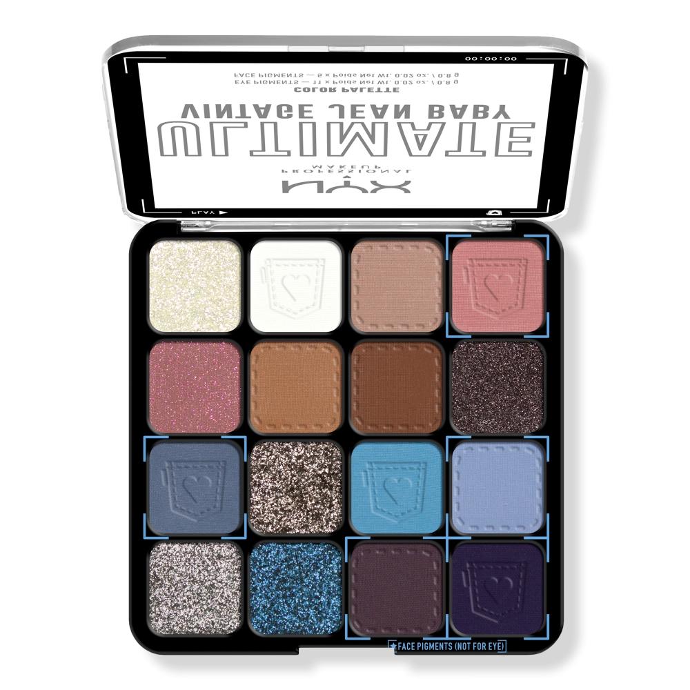 NYX Professional Makeup Ultimate Color Shadow Palette Vintage Jean