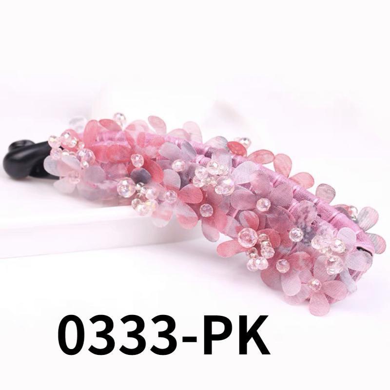 Новая заколка для волос из пряжи Juan с цветком, корейская заколка-банан, заколка для хвоста, закрученная заколка для волос, головной убор YSL