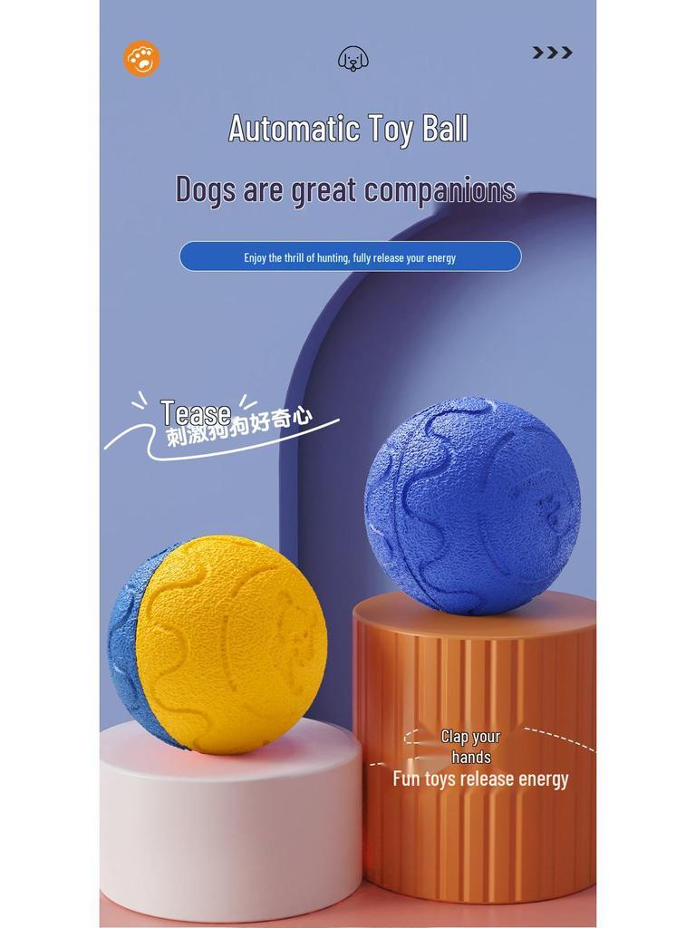 Electric Dog Toy: Bouncing Ball and Chewable Leash - Ultimate Self-Entertaining Pet Gadget.