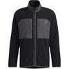 Micro Fl Jacket Stand Collar Long Sleeve Zipper Fleece Coat Men Jackets Black GV3512