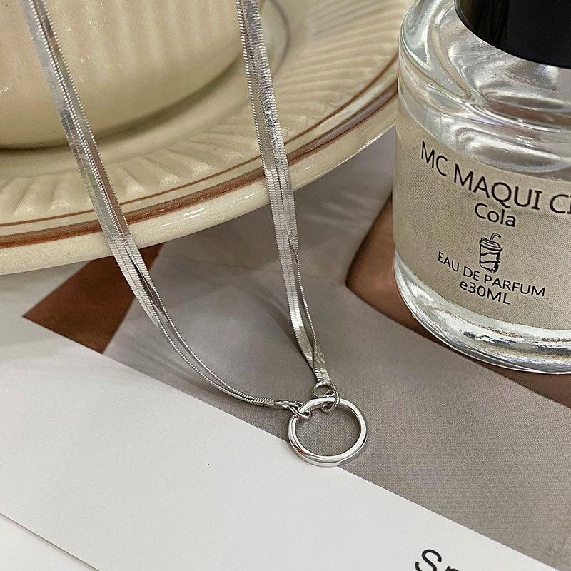 Двухслойное ожерелье-цепочка в виде змеиной кости, персонализированное модное короткое ожерелье, женская высококачественная цепочка на ключицу