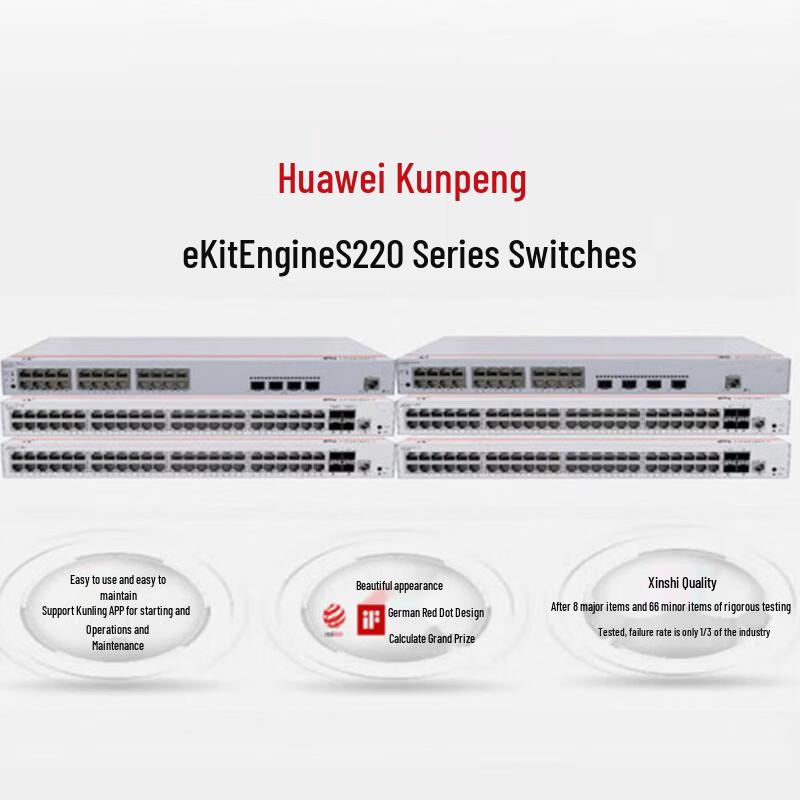 Huawei eKitEngine S220 Series 24-Port PoE Gigabit Switch