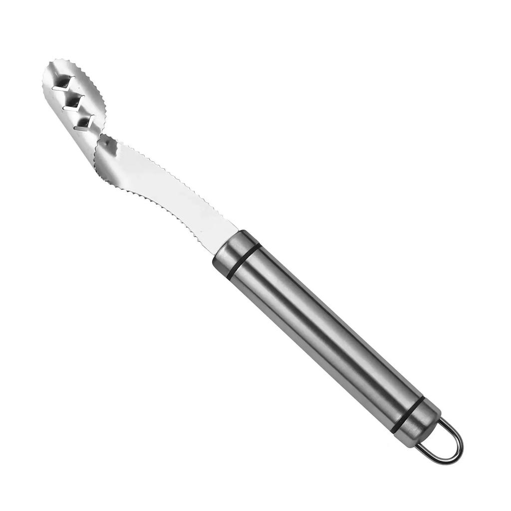 Из нержавеющей стали Перцовый нож Серебряный зубчатый Извлекатель семян Слайсеры Резак Портативный Кухонный Гаджет Инструменты