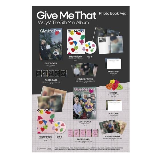 WayV - Mini 5th [Give Me That] (Photobook Ver.) Random