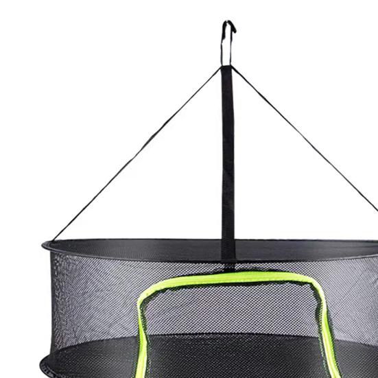 60 см складная сетка для сушки трав 2/4/6/8 слоев круглая сетка для сушки растений корзина с молнией прочная для использования в помещении и на открытом воздухе многоцелевая подвесная трава