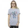 Womens/Ladies Lilo And Stitch Tropical Fun Cotton Boyfriend T-Shirt