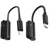 2 In 1 Headphone Adapter Compatible with Lightning To 3.5mm AUX Audio, Converter Power Charging Connector