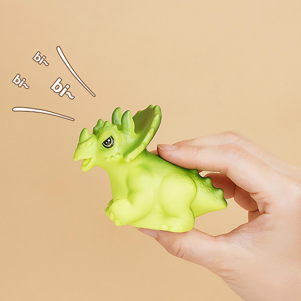 Виниловые игрушки для младенцев и детей для снятия стресса, сжимания и игры, взаимодействия родителей и детей, издающие звуки, игрушки для купания и игры в воде с динозаврами