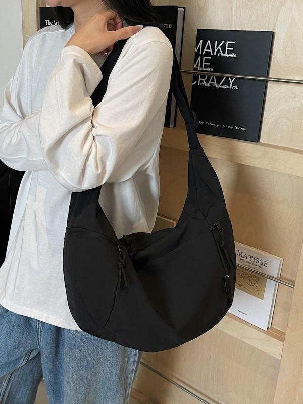 Urban Style Nylon Duffle Bag With Multiple Compartments For Men And Women