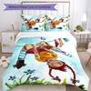 Pippi Longstocking 3pcs Bedding Set Duvet Cover Closure Includes 1 Duvet Cover & 2 Pillowcases for All Seasons Bedroom Home Dorm Decor