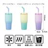 CB Japan ANIE Tumbler with Straw and Pink and Vacuum Stainless SANTECO 2-Way 670, 670ml, Lid, Purple, Insulated, Steel, Double-walled Construction,