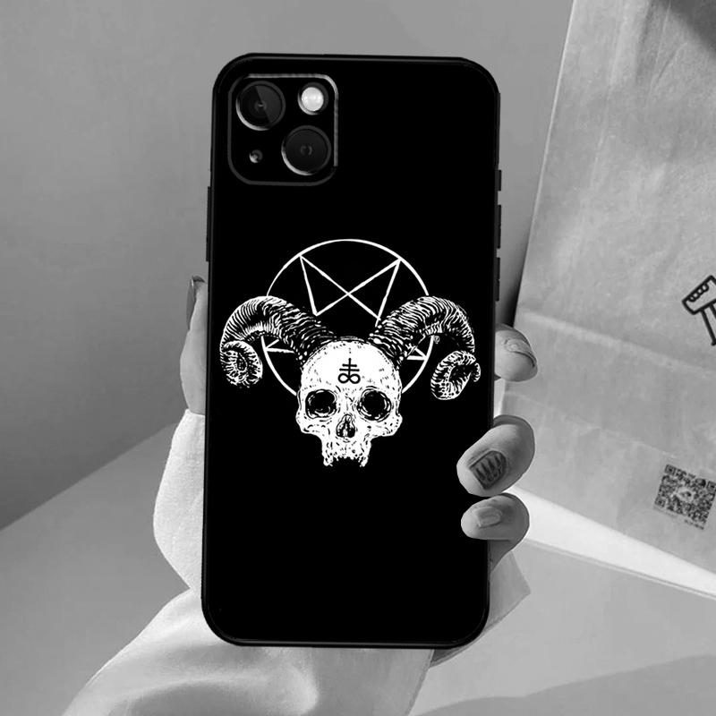 Ram Skull Skeleton Horror Phone Case For iPhone 18 17 Air 16 14 13 12 11 15 Pro Max 13 12 mini 15 16 Plus 16e Cover Coque