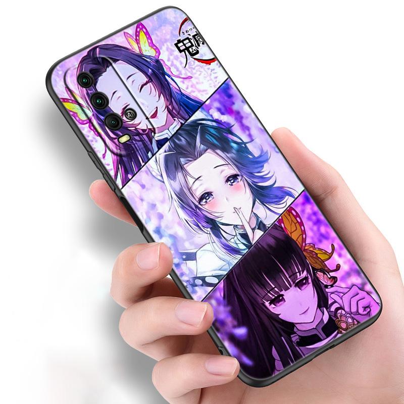Anime Demon Slayer Kanao Shinobu Sama Silicone Phone Case For Xiaomi Redmi Note 11 10 9 8 Pro 11T 10T 10S 9S 8T 9 9A 9C 9T Black