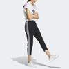 Adidas Прямые спортивные брюки с полосками по бокам, женские, черные IK8678