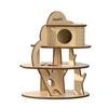 Трехслойная платформа, игрушка, хомяк, специальное убежище, деревянное гнездо, ландшафтные принадлежности, хомяк, забавная мебель, лестница для восхождения