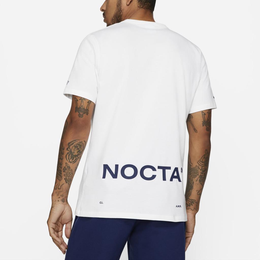 Nike Футболка с коротким рукавом X NOCTA, белая/синяя, мужские топы Void DJ5948-100