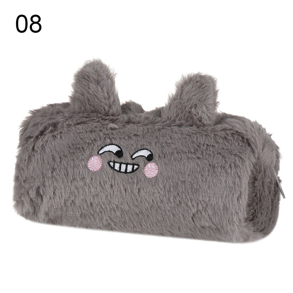 Fashion Girl Student Large Capacity School Supplies Cute Pencil Case Plush Stationery Bag