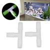 Т-образный соединитель для клапана, 10 мм, пластиковый, для аквариумного шланга, фитинг для водяной трубы, фитинг для аквариумной шланговой трубы