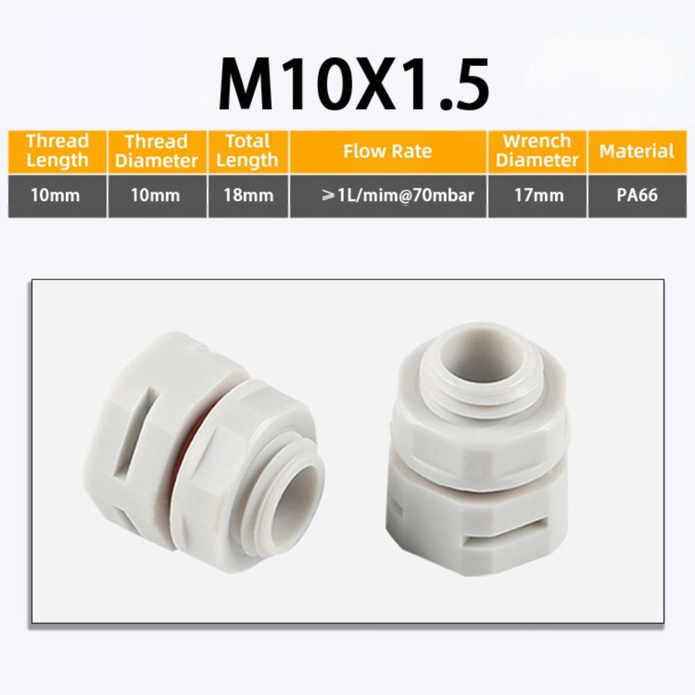 New Waterproof Vent Plug M5 M6 M8 M12 M16 Nylon Breather Valve Pressure Valve New