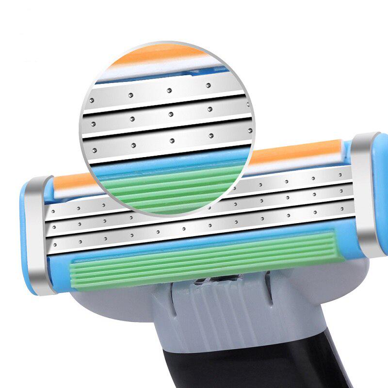 4 шт./лот, высокое качество, мужские лезвия для ухода за лицом, мужские лезвия для бритья Gillettee Mache 3