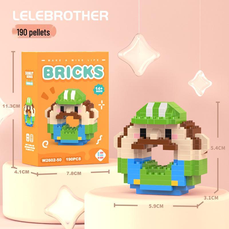 Совместимые с Lego микро строительные блоки мультяшные фигурки - детские развивающие настольные игрушки