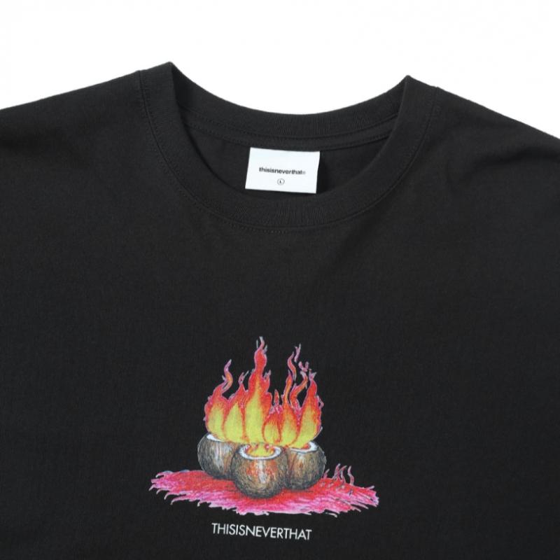 ThiSiSneverthat Burning Palm Tree LS Tee Off черный