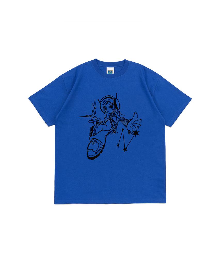 NET SOCIAL CLUB Cyber Girl Tee (Ocean Blue)