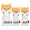 Golf Headcover Head Cover for Driver DR 440cc 460cc Coverfor Wood FWutility UT Moe Akita Inu Sold Individually As 1 pieceSet of 3 Yellow (for Driver