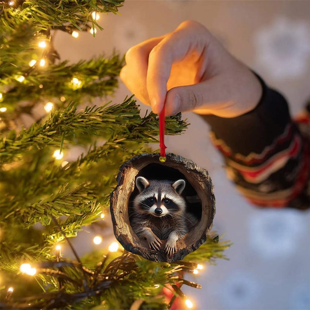 Рождественские украшения в виде животных Рождественские украшения Акриловые украшения в виде животных Новогодние украшения Рождественские подвески, стоящие на елке