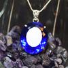 Amazing Natural Topaz Pendant Oval 925 Sterling Silver 104.65 Ct Gems CERTIFIED My-403-k