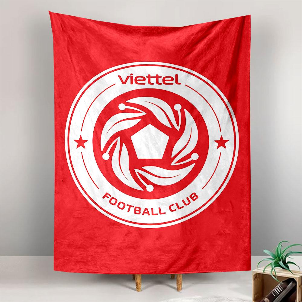 Viettel Football Club Tapestry Wall Hanging, Soccer Team Emblem, Wall Decor for Bedroom Living Room Dorm