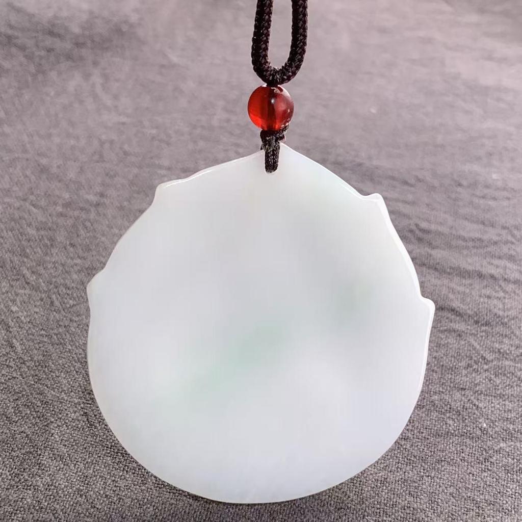 Burma A-Grade Natural Jade Leaf Pi Xiu Pendant