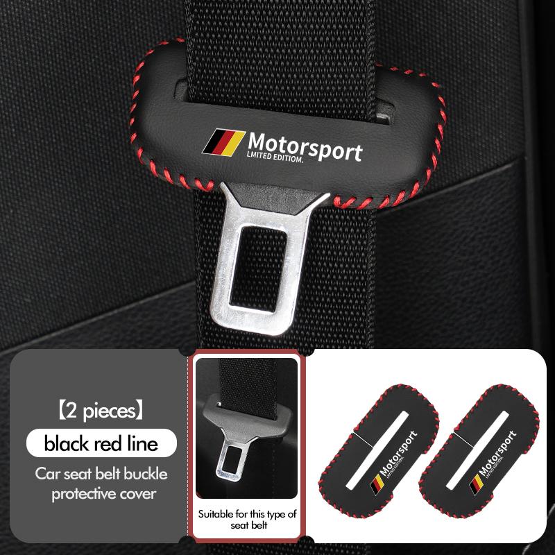 Universal Car Seat Belt Protector Buckle Clip Anti-Scratch Cover For BMW M E84 F10 F20 F15 F25 iX iX1 iX2 iX3 iX5