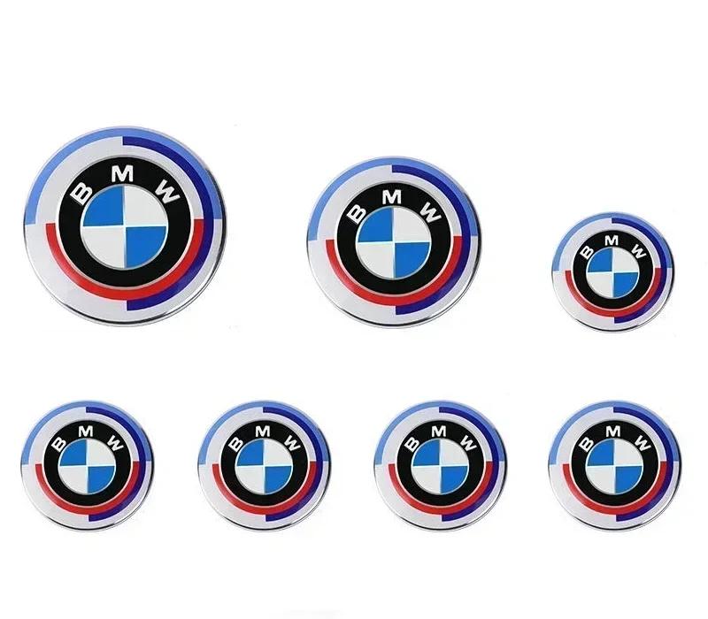 7Pcs Car Hood Front Rear Trunk Emblem Badge For BMW X5F15 G21 X1F48 X3E83 X1E84 E34 E39 E60 E61 F10 E70 F15 G05 E71 F87 G87 E90