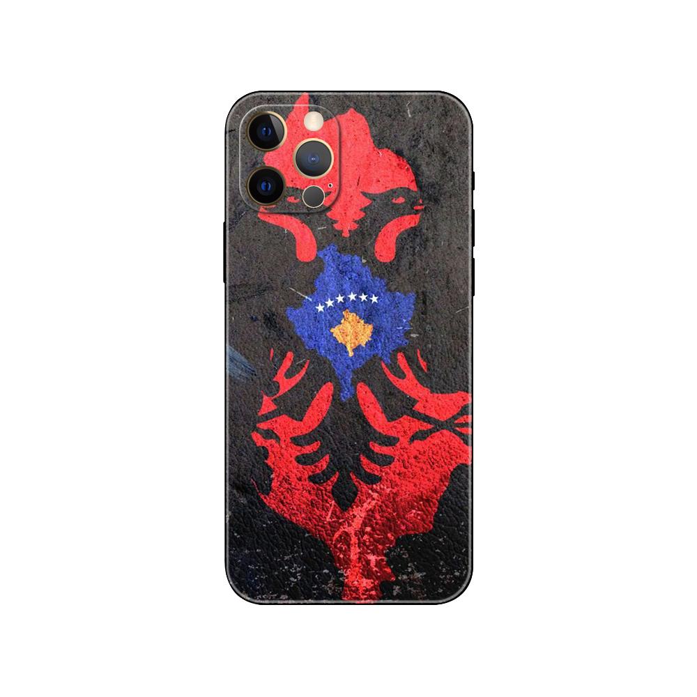 Чехол для телефона с национальным флагом Косово для iPhone 5 5s 2020se 6 6s 7 8 plus x 10 XR XS 11 12 13 mini pro MAX черная задняя крышка из ТПУ
