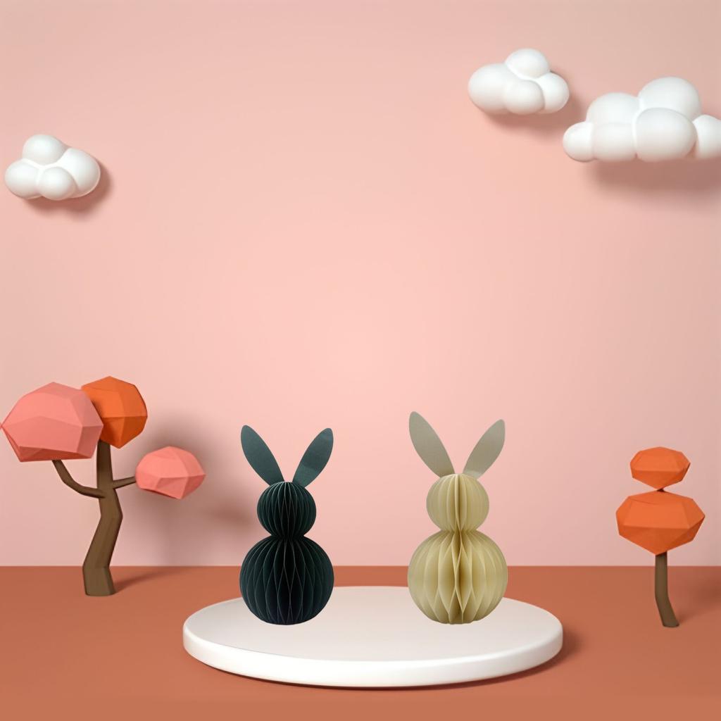 Украшение улья в виде пасхального кролика, украшение свадебной комнаты в виде мультфильма, украшение детского подарка на день рождения