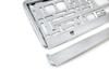 License plate frame, silver metallic, AMIO-01170