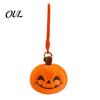 Kids Halloween Goodie Bag Fillers Pumpkin Plush Keychain, Cute Spooky Stuffed Toy Pendant for Small Decorations Keys, Soft Mini Doll Hanging Ornament