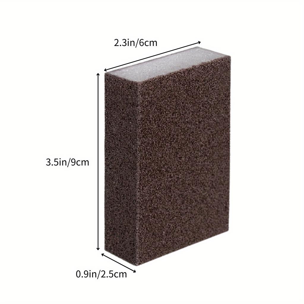 5pcs Magic Sponge Eraser Set Heavy-Duty Non-Electric Descaling & Rust Removal Scrubbers For Kitchen Bathroom Toilet Floor And Outdoor Cleaning