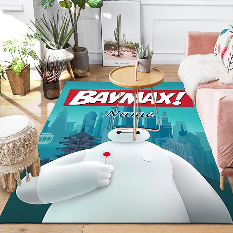 Custom 1Pc Baymax Adventure Cityscape Rug Office Carpet Indoor Outdoor Entrance Doormat Nonslip Soft And Comfortable Living Room D9165